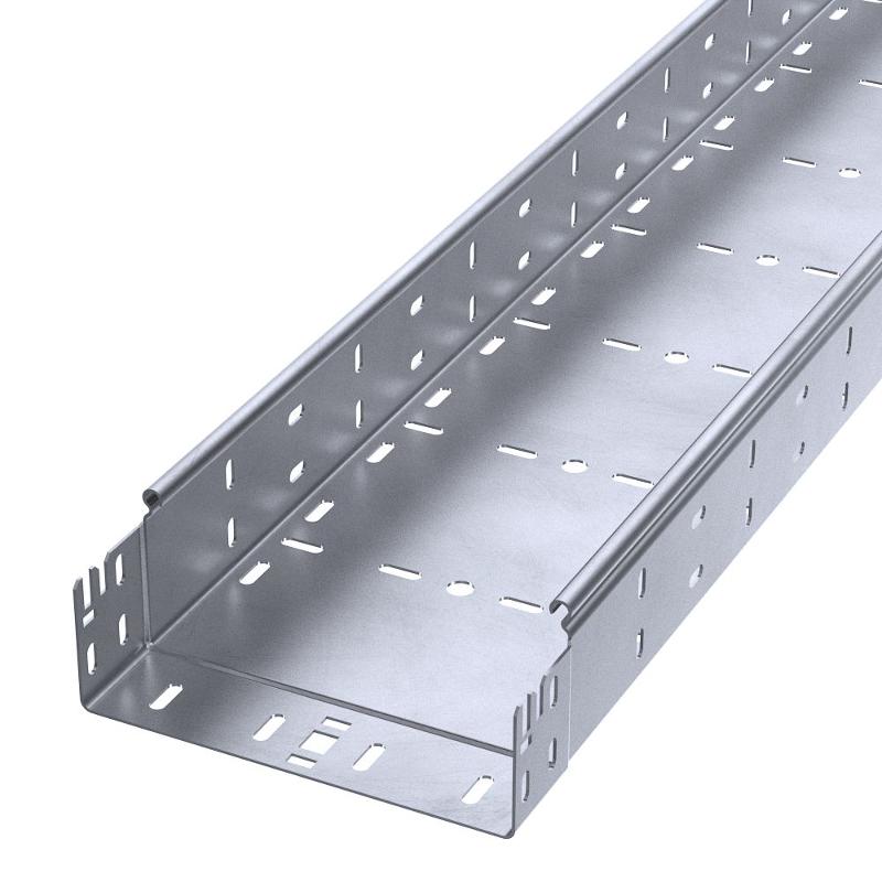 Лоток перфорированный Профи INOX (AISI 316) 200х80x6000 (2,0 мм) (12 м/уп)