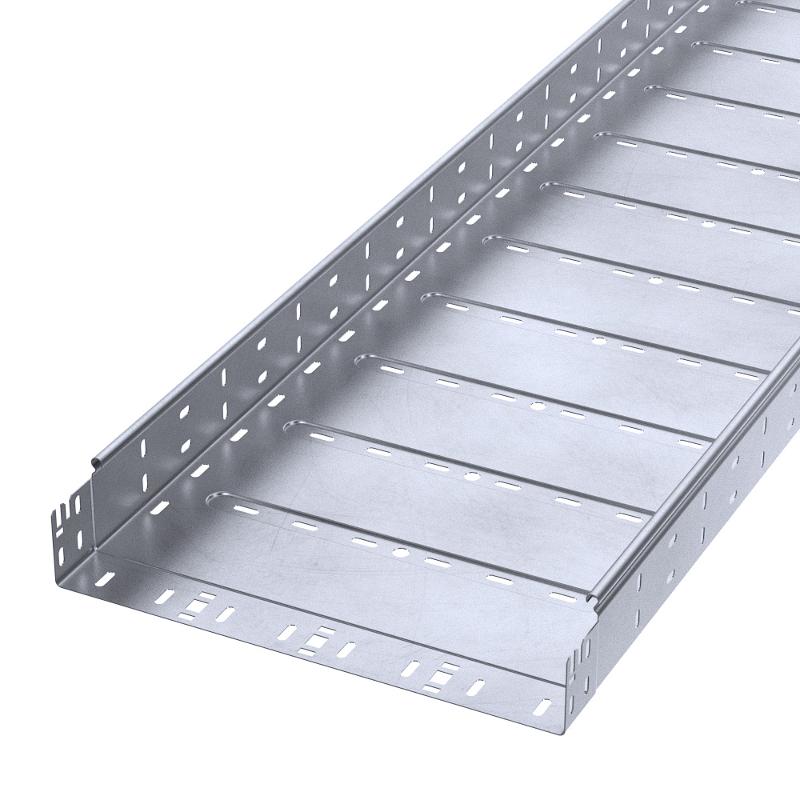 Лоток перфорированный Профи INOX (AISI 316) 400х80x3000 (1,0 мм) (6 м/уп)