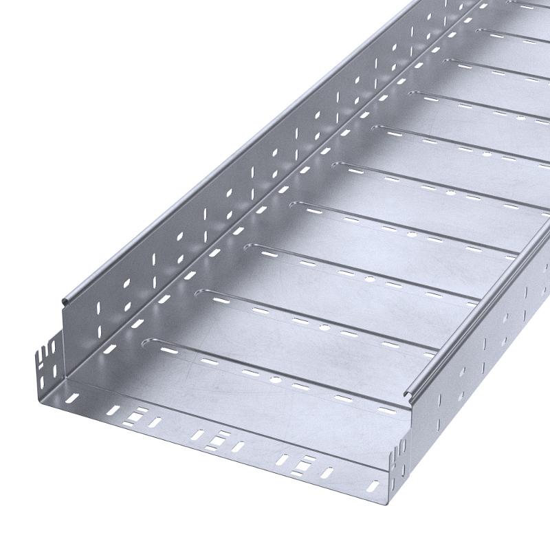 Лоток перфорированный Профи INOX (AISI 316) 400х100x3000 (1,2 мм) (6 м/уп)