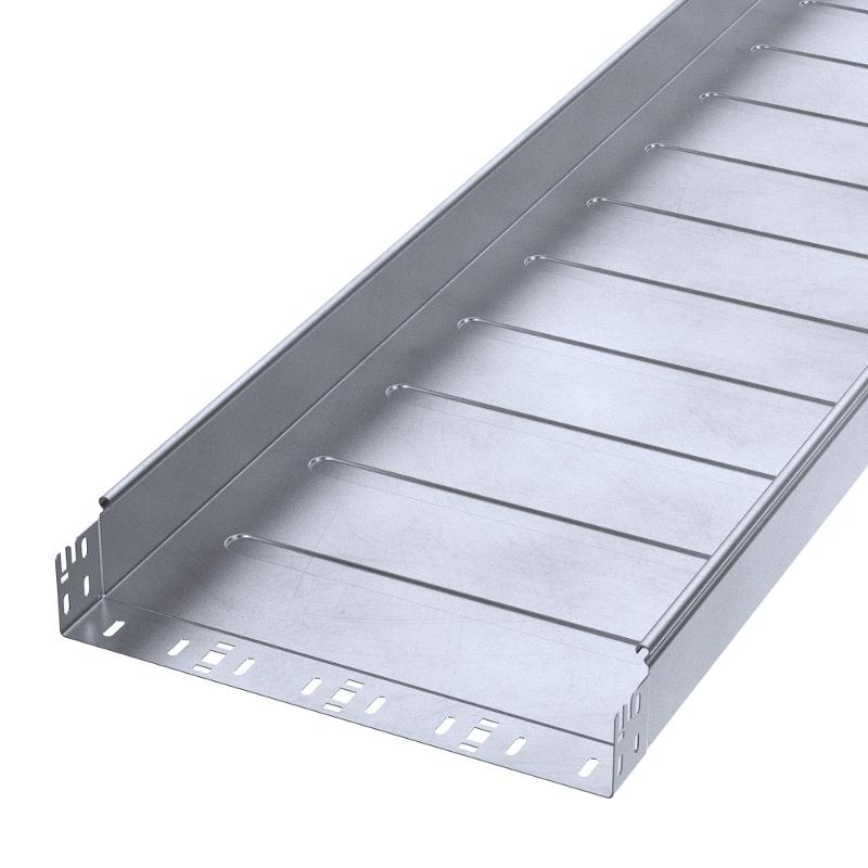 Лоток неперфорированный Профи INOX (AISI 316) 400х80x6000 (1,2 мм) (12 м/уп)