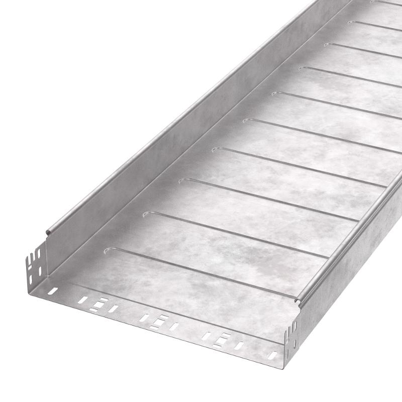 Лоток неперфорированный Профи HDZ 400х80x3000 (1,2 мм) (6 м/уп)