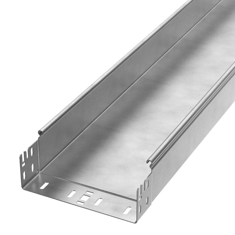 Лоток неперфорированный Профи INOX (AISI 304) 200х80x3000 (1,5 мм) (6 м/уп)