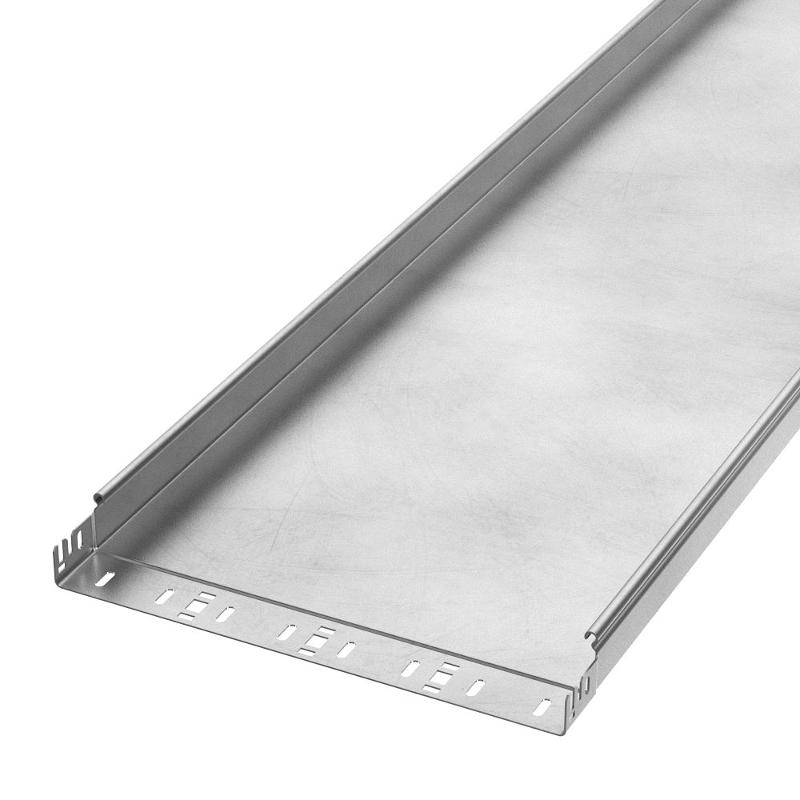 Лоток неперфорированный Профи INOX (AISI 304) 400х50x3000 (1,5 мм) (6 м/уп)