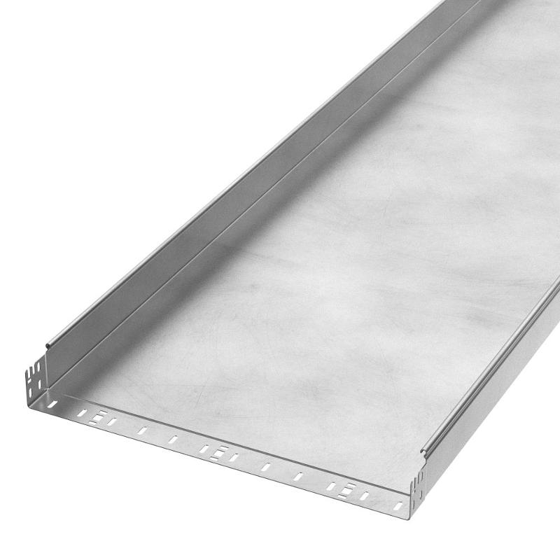 Лоток неперфорированный Профи INOX (AISI 304) 600х80x6000 (1,5 мм) (12 м/уп)