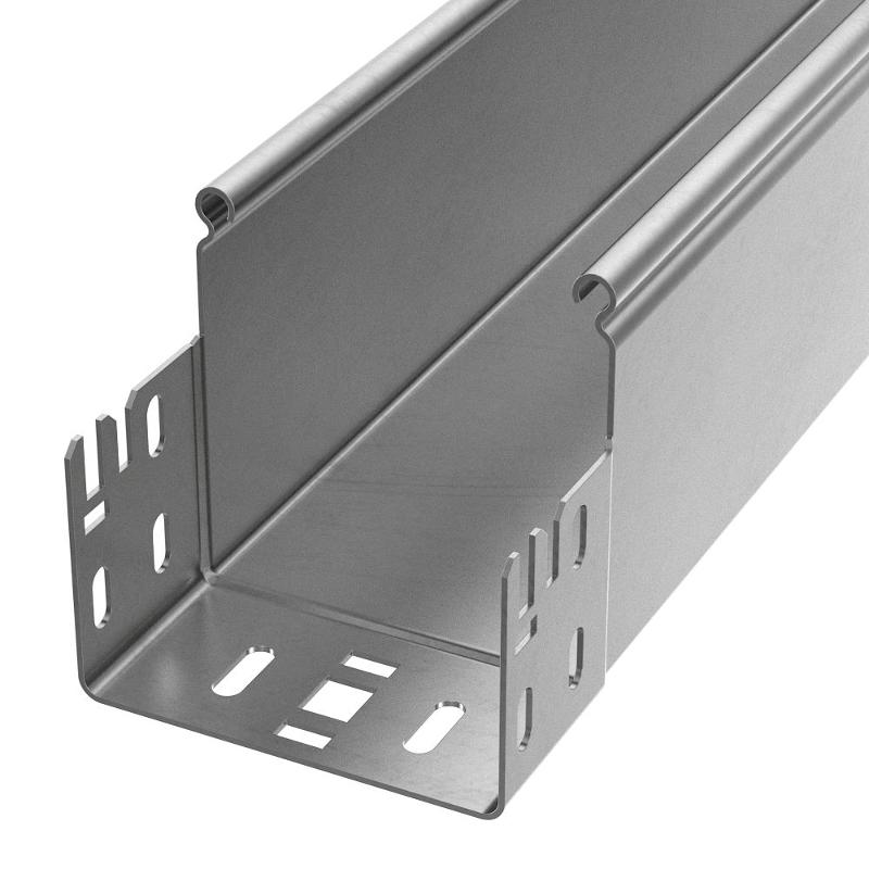 Лоток неперфорированный Профи INOX (AISI 304) 100х100x3000 (1,0 мм) (6 м/уп)