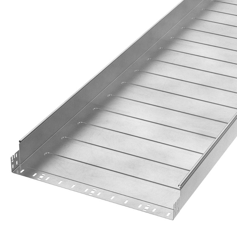 Лоток неперфорированный Профи INOX (AISI 304) 600х100x3000 (1,0 мм) (6 м/уп)