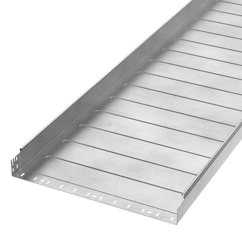 Лоток неперфорированный Профи INOX (AISI 304) 600х80x6000 (1,0 мм) (12 м/уп)