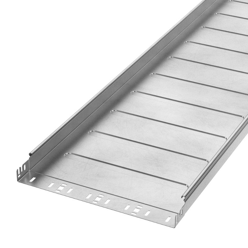 Лоток неперфорированный Профи INOX (AISI 304) 400х50x3000 (1,2 мм) (6 м/уп)