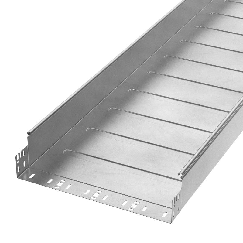 Лоток неперфорированный Профи INOX (AISI 304) 400х100x6000 (1,2 мм) (12 м/уп)