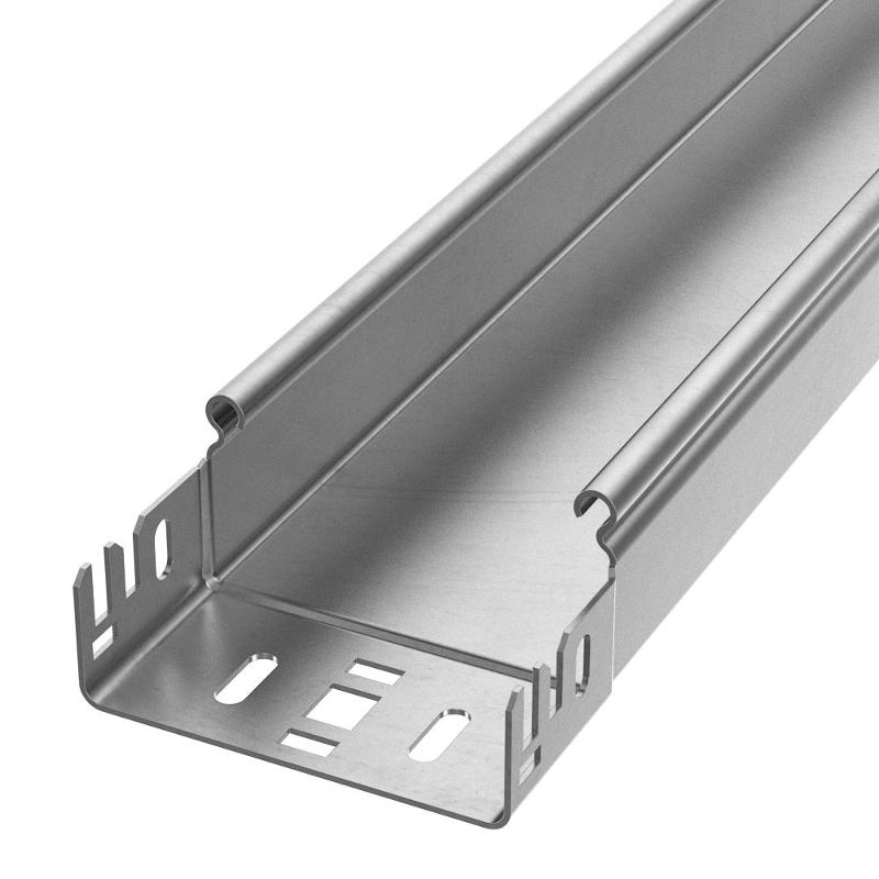 Лоток неперфорированный Профи INOX (AISI 304) 100х50x3000 (2,0 мм) (6 м/уп)