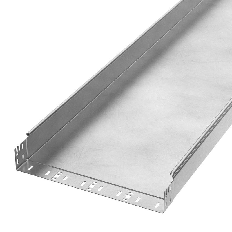 Лоток неперфорированный Профи INOX (AISI 304) 400х80x6000 (2,0 мм) (12 м/уп)
