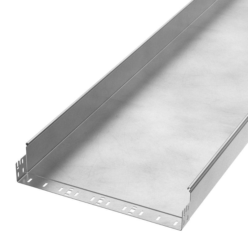 Лоток неперфорированный Профи INOX (AISI 304) 500х100x6000 (2,0 мм) (12 м/уп)