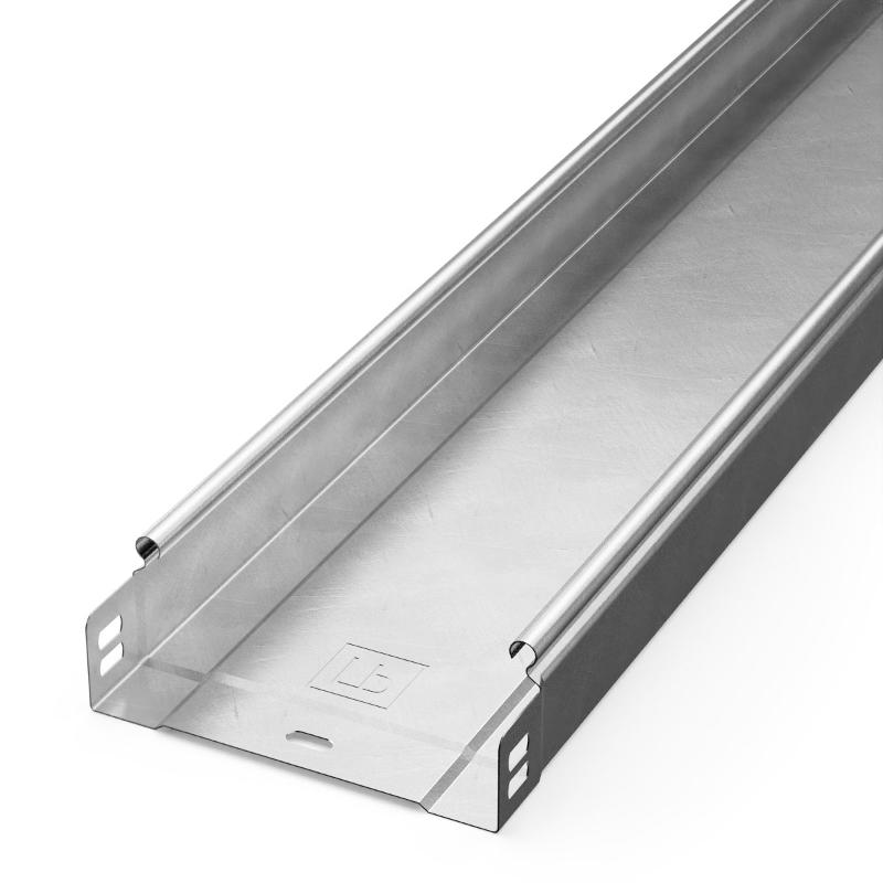 Лоток неперфорированный Стандарт INOX (AISI 304) 150х50х3000 (0,8 мм) (3 м/уп)