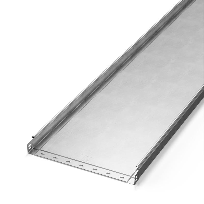 Лоток неперфорированный Стандарт INOX (AISI 304) 400х50х3000 (1,0 мм) (3 м/уп)