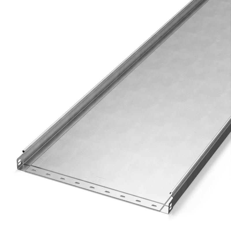 Лоток неперфорированный Стандарт INOX (AISI 304) 500х50х3000 (1,0 мм) (3 м/уп)