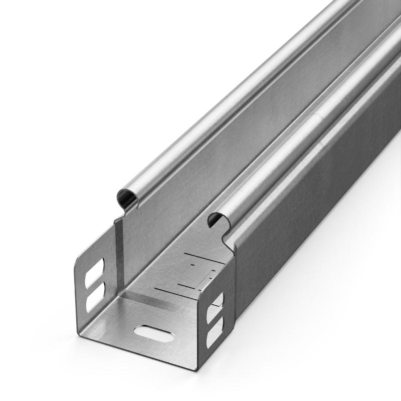 Лоток неперфорированный Стандарт INOX (AISI 304) 50х50х3000 (0,8 мм) (3 м/уп)