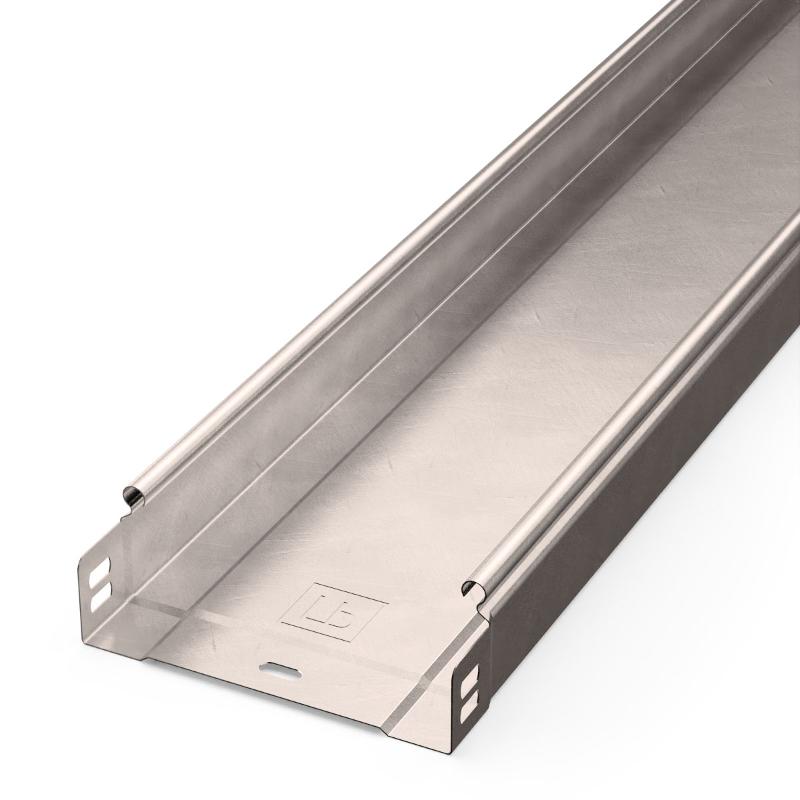 Лоток неперфорированный Стандарт INOX (AISI 409) 150х50х3000 (0,7 мм) (12 м/уп)
