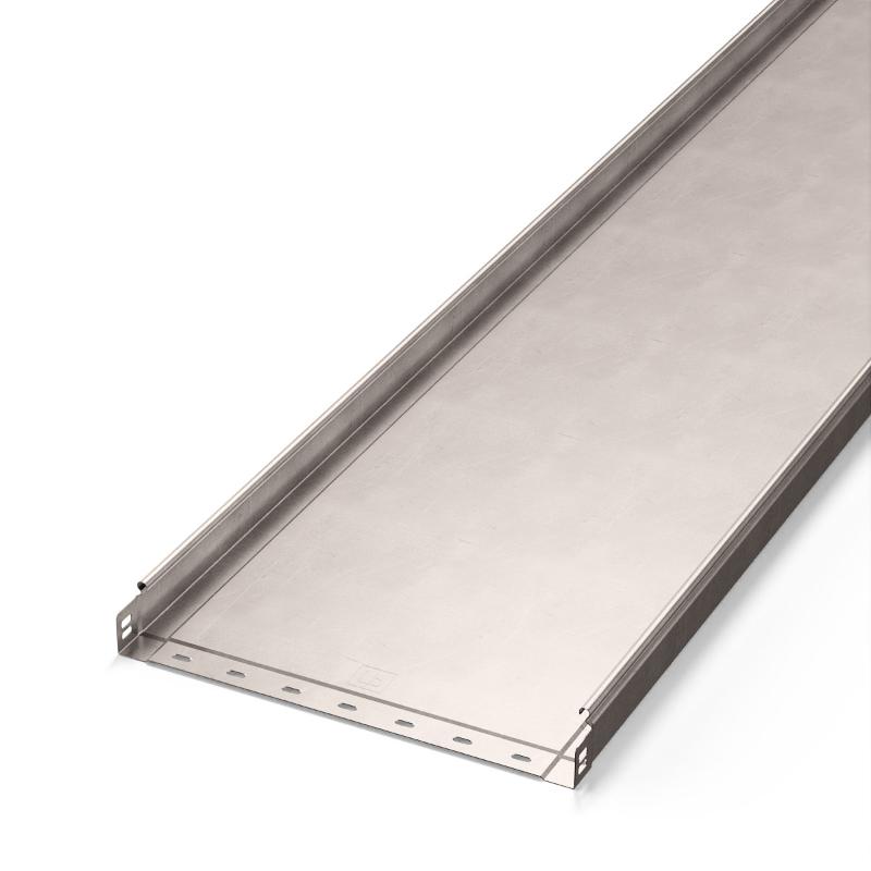 Лоток неперфорированный Стандарт INOX (AISI 409) 400х50х3000 (1,0 мм) (6 м/уп)