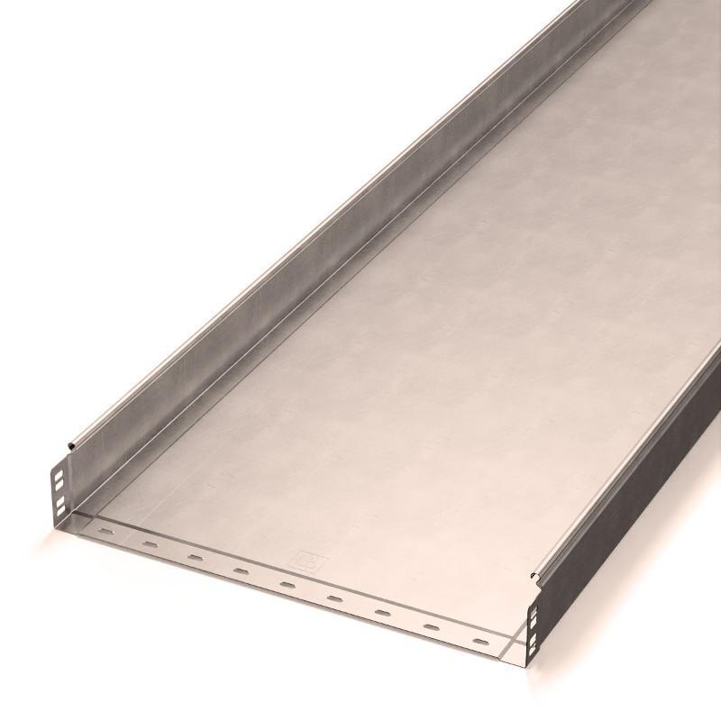 Лоток неперфорированный Стандарт INOX (AISI 409) 500х80х3000 (1,0 мм) (6 м/уп)