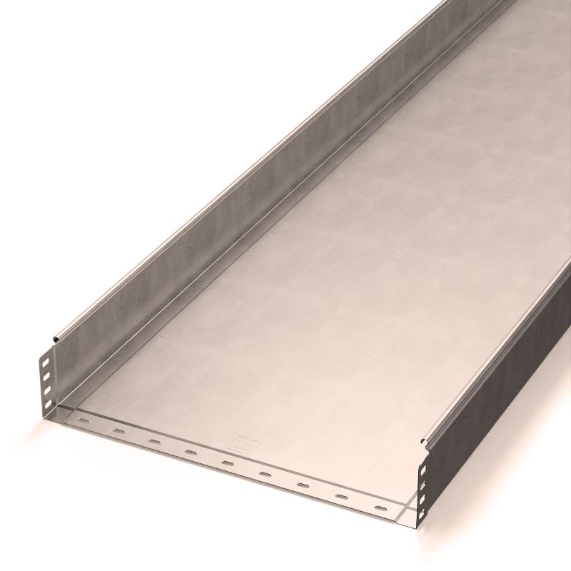 Лоток неперфорированный Стандарт INOX (AISI 409) 600х100х3000 (1,0 мм) (6 м/уп)