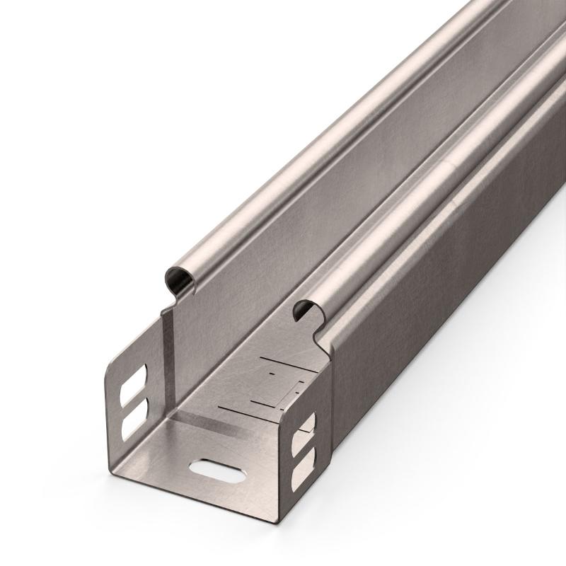 Лоток неперфорированный Стандарт INOX (AISI 409) 50х50х3000 (0,7 мм) (36 м/уп)