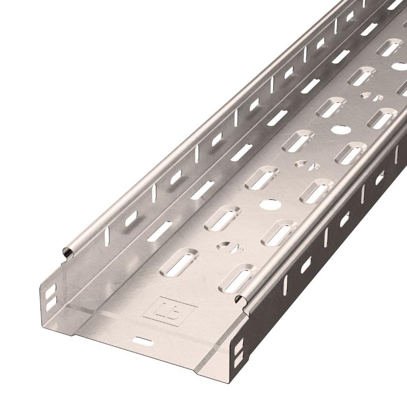 Лоток перфорированный Стандарт INOX (AISI 409) 150х50х3000 (0,7 мм) (12 м/уп)