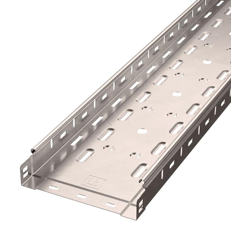Лоток перфорированный Стандарт INOX (AISI 409) 200х50х3000 (0,8 мм) (12 м/уп)