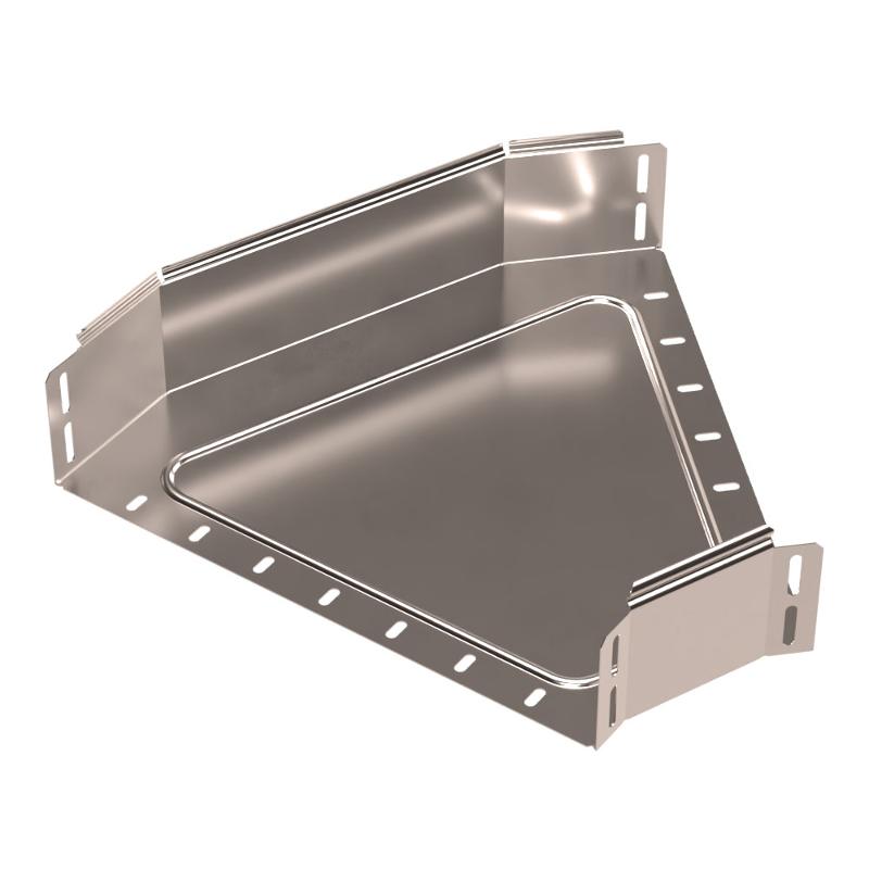 Угол горизонтальный 45 градусов Стандарт INOX (AISI 409) 400х100
