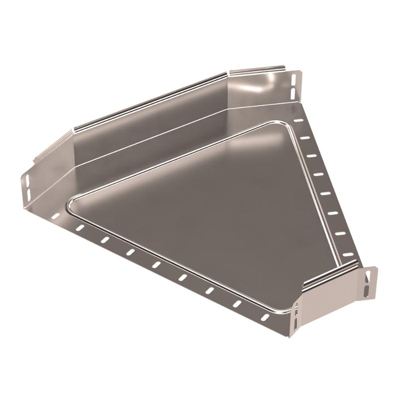 Угол горизонтальный 45 градусов Стандарт INOX (AISI 409) 500х80