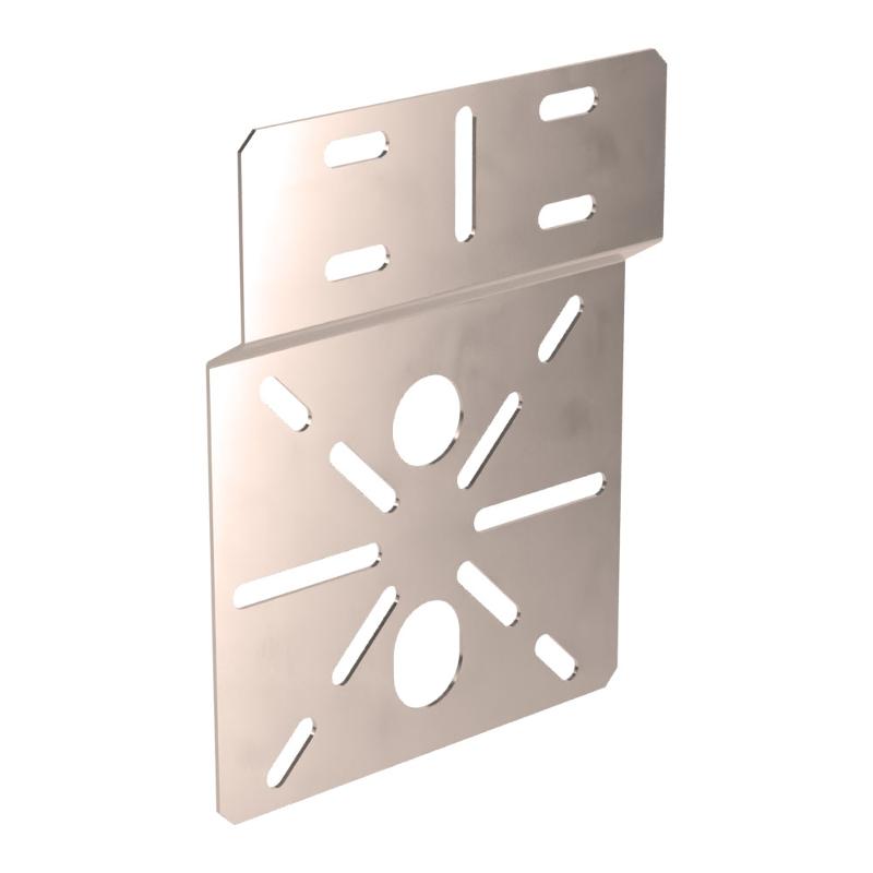 Монтажная пластина для ЭМК Стандарт INOX (AISI 409) 195х150