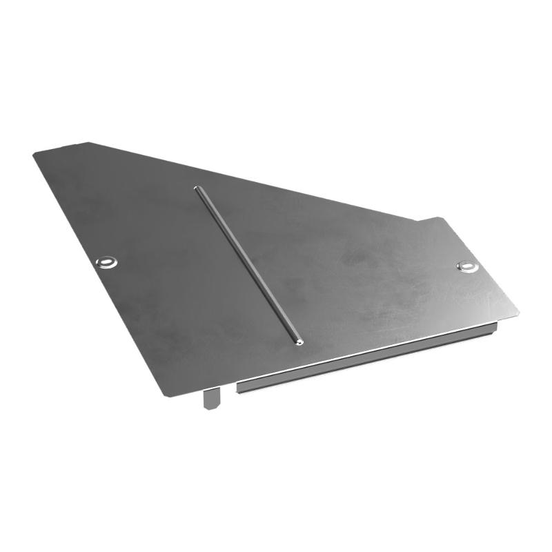 Крышка переходника правого Стандарт INOX (AISI 304) 500х200