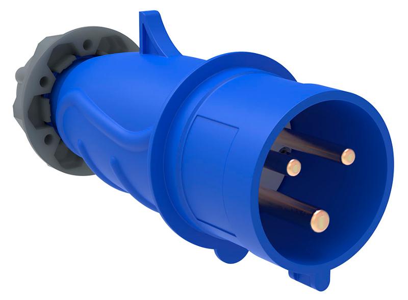 Вилка переносная ССИ-013 16А-6ч/200-250В 2Р+РЕ IP44 MAGNUM