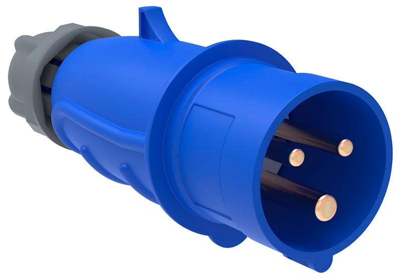 Вилка переносная ССИ-023 32А-6ч/200-250В 2Р+РЕ IP44 MAGNUM