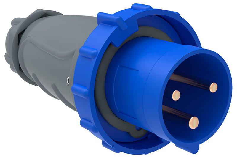Вилка переносная ССИ-033 63А-6ч/200-250В 2Р+РЕ IP67 MAGNUM