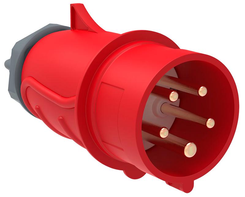 Вилка переносная ССИ-025 32А-6ч/200/346-240/415В 3Р+РЕ+N IP44 MAGNUM