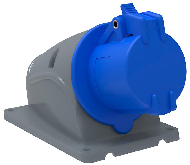 Розетка стационарная ССИ-113 16А-6ч/200-250В 2Р+РЕ IP44 MAGNUM