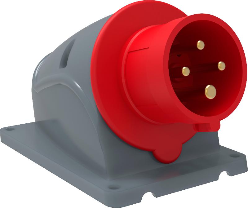 Вилка стационарная ССИ-514 16А-6ч/380-415В 3Р+РЕ IP44 MAGNUM