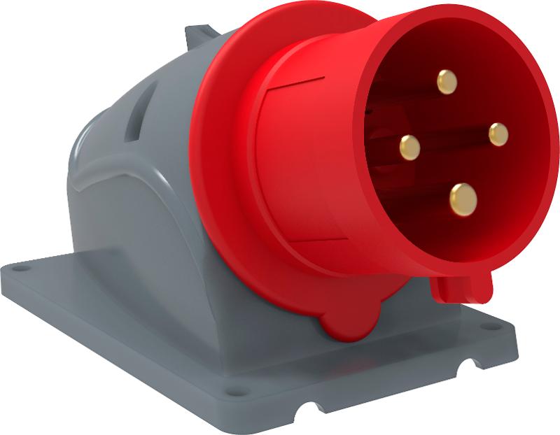 Вилка стационарная ССИ-524 32А-6ч/380-415В 3Р+РЕ IP44 MAGNUM