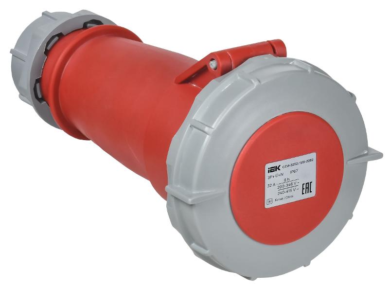 Розетка переносная ССИ-2252 32А-6ч 380В 3P+PE+N IP67