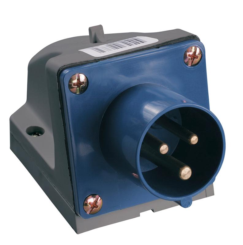 Вилка 513 стац.2Р+РЕ 16А 220В IP44
