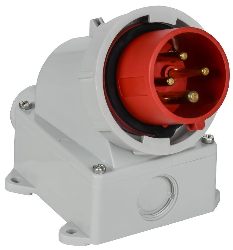 Вилка стационарная ССИ-5142 16А-6ч 380В 3P+PE IP67