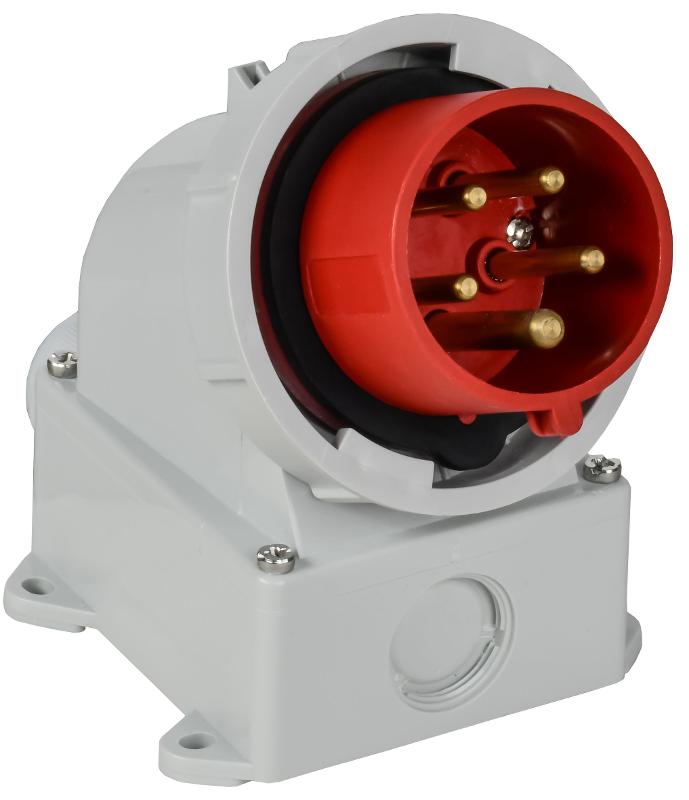 Вилка стационарная ССИ-5152 16А-6ч 380В 3P+PE+N IP67