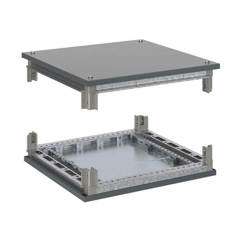 Комплект крыша и основание для оцинкованных шкафов CQE 1200 x 400 мм