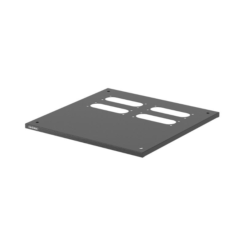 Верхняя панель под фланец FL21 черная RAL9005 400x400 мм RAM power