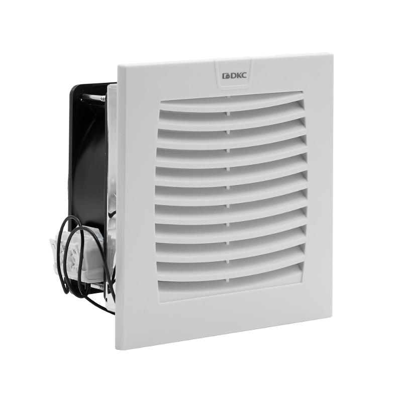 Вентилятор с фильтром ЭМС 100 м3/ч, 400В AC, 152х152 мм, IP54
