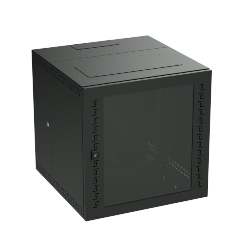 Шкаф телекоммуникационный навесной,9U (500х600х650) дверь стекло, RAL9005
