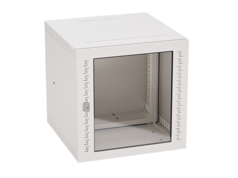 Шкаф телекоммуникационный навесной,12U (600х600х650) дверь стекло, RAL7035