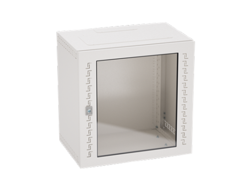 Шкаф телекоммуникационный навесной, 16 U (800х600х400) дверь стекло,RAL7035