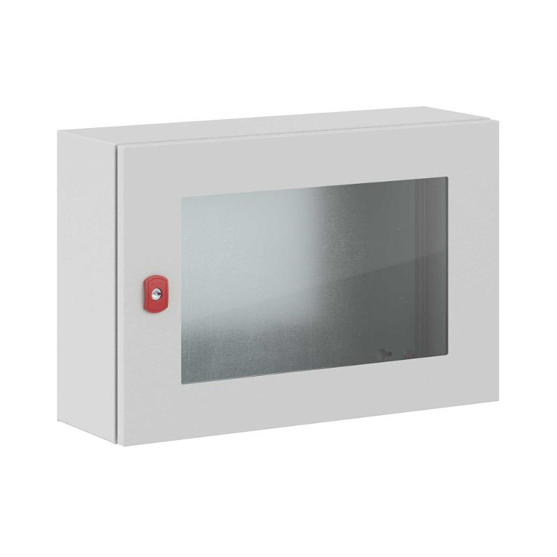 Корпус сварной навесной ST с прозрачной дверью и М/П ВхШхГ  400 x 600 x 200
