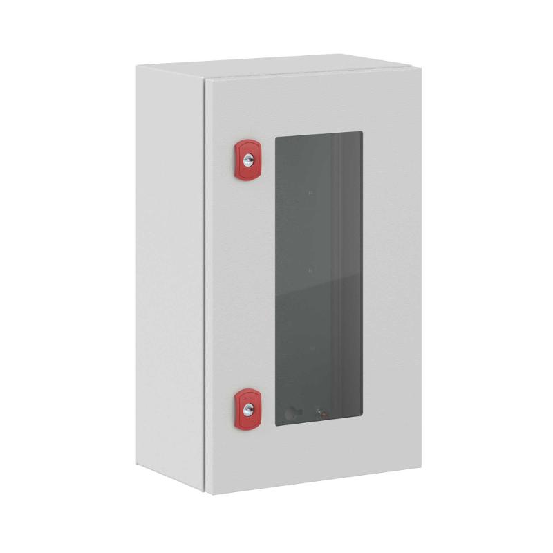 Корпус сварной навесной ST с прозрачной дверью и М/П ВхШхГ  500 x 300 x 200
